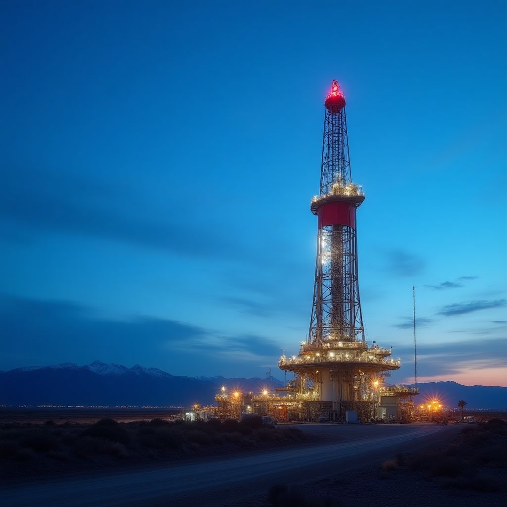 Plataforma petrolera en Neuquén