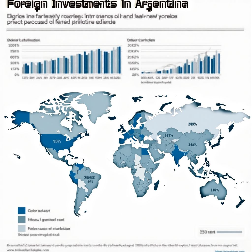 Infografía sobre inversiones extranjeras en petróleo argentino